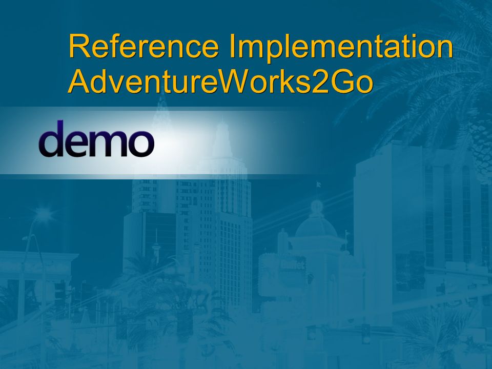 Reference Implementation AdventureWorks2Go