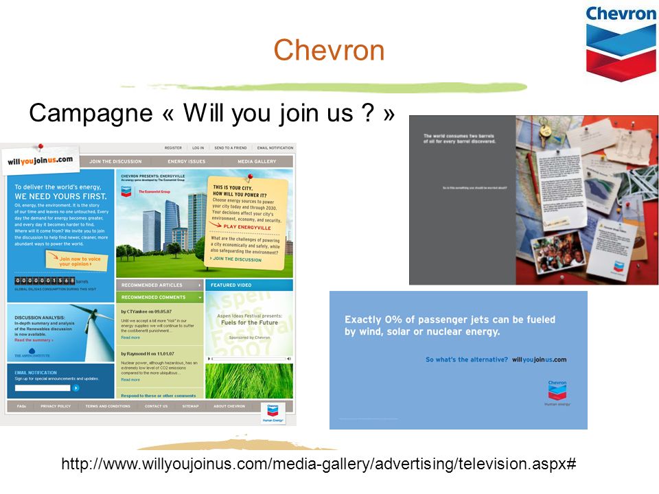 6 Chevron Campagne « Will you join us .
