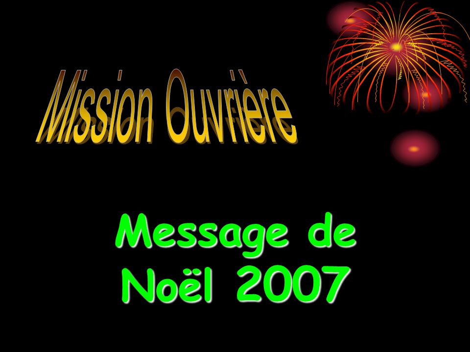 Message de Noël 2007