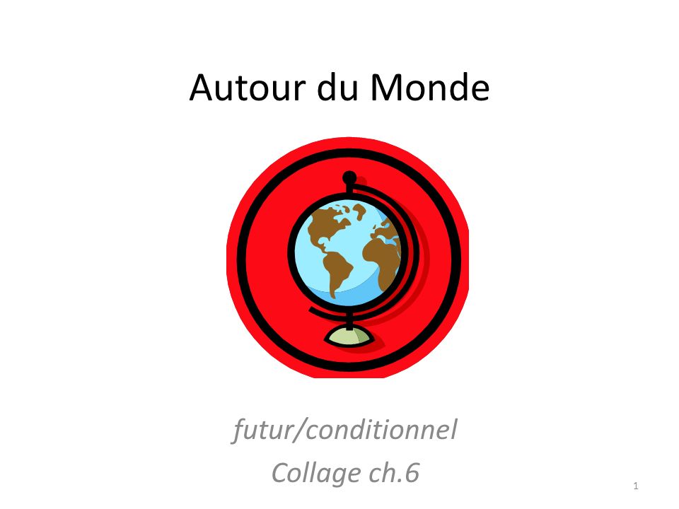 Autour du Monde futur/conditionnel Collage ch.6 1