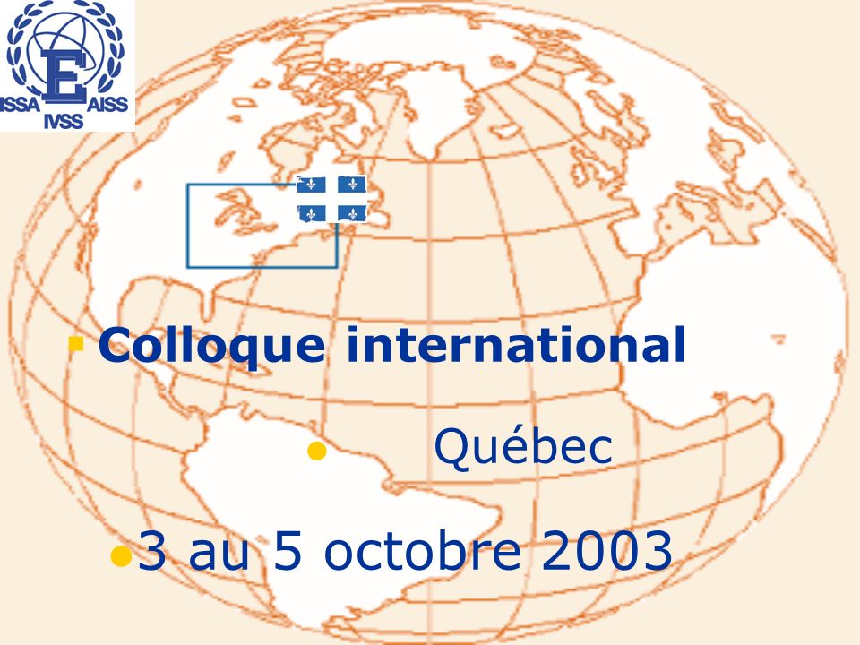 Colloque international Québec 3 au 5 octobre 2003
