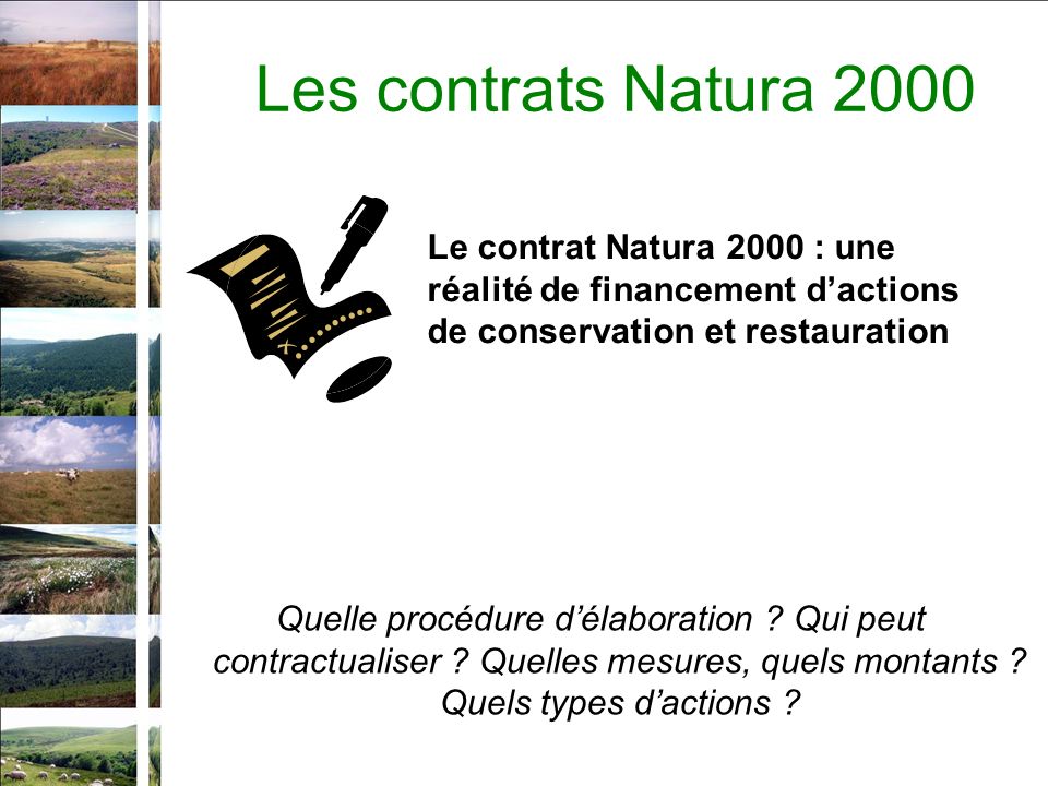 Les contrats Natura 2000 Quelle procédure délaboration .