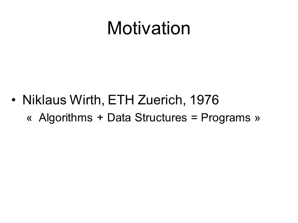 Algorithms data structures programs niklaus wirth