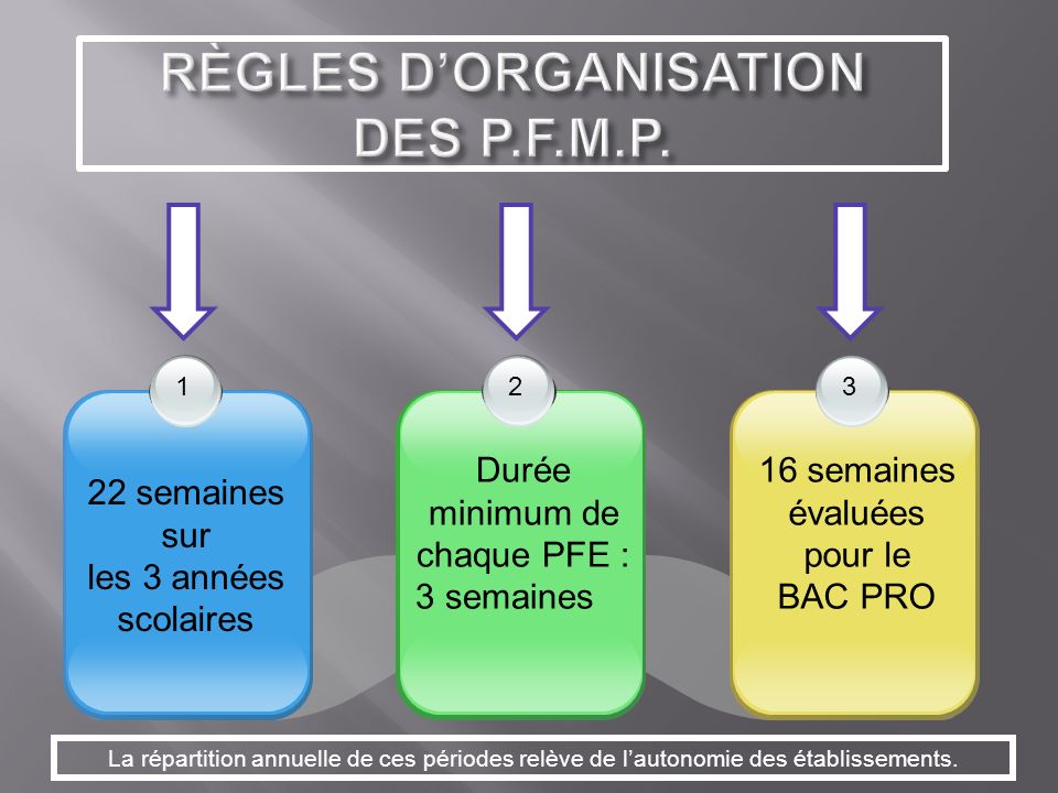 RÈGLES DORGANISATION DES P.F.M.P.