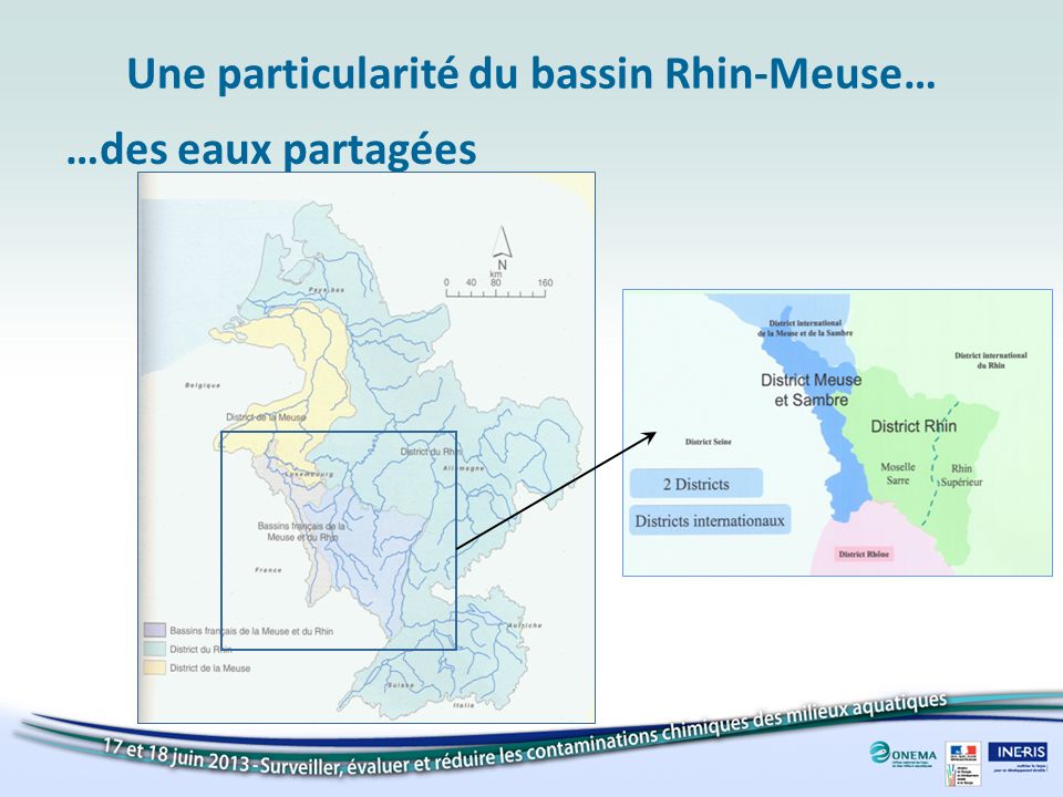 Une particularité du bassin Rhin-Meuse… …des eaux partagées