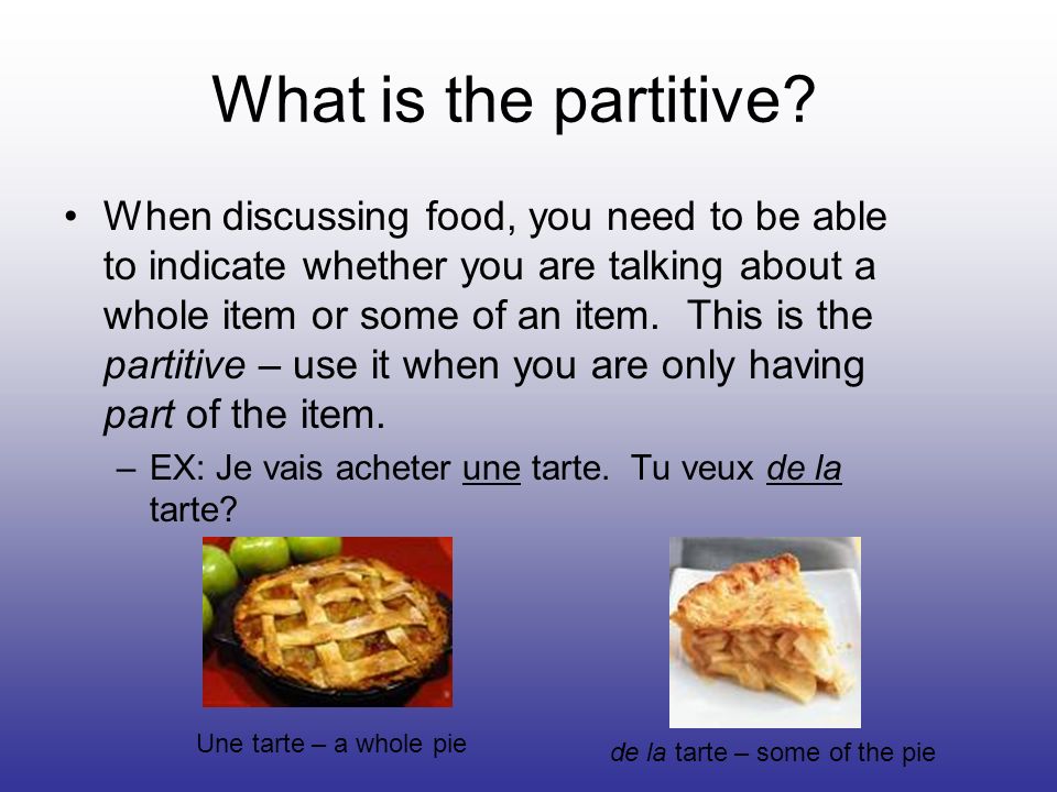 What is the partitive.
