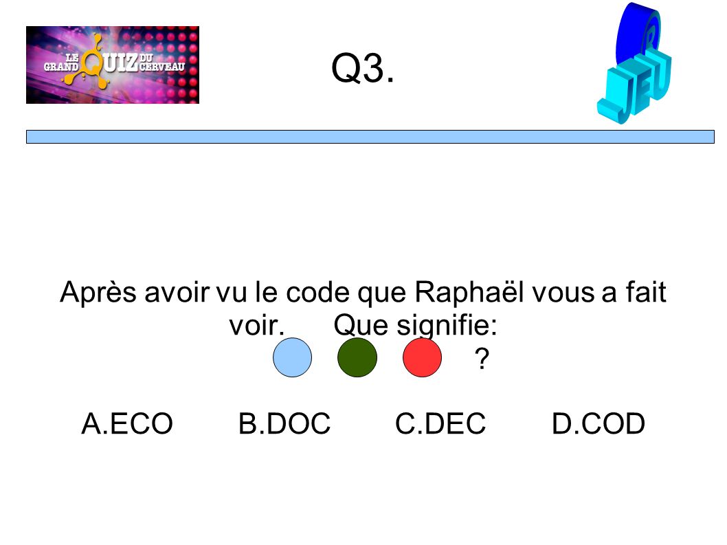 Q3. Après avoir vu le code que Raphaël vous a fait voir.Que signifie: A.ECOB.DOCC.DECD.COD