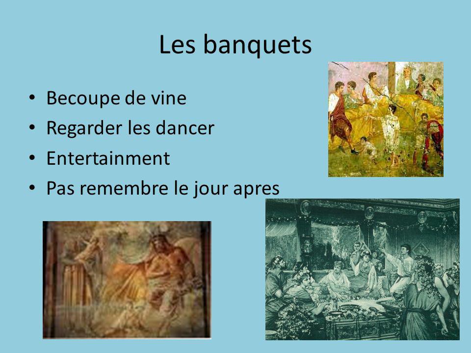 Les banquets Becoupe de vine Regarder les dancer Entertainment Pas remembre le jour apres