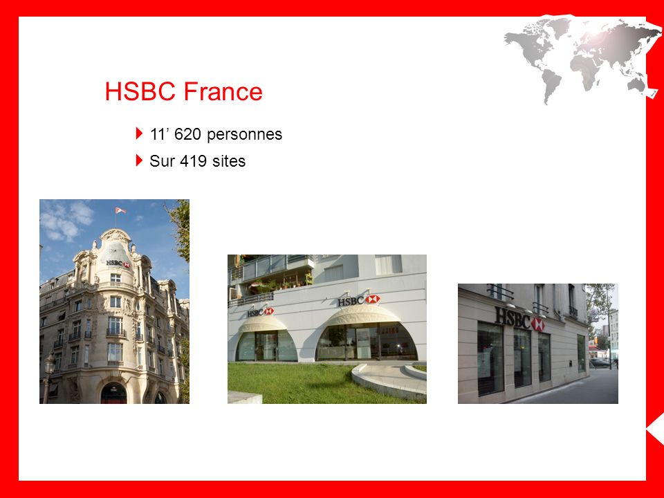 personnes Sur 419 sites HSBC France