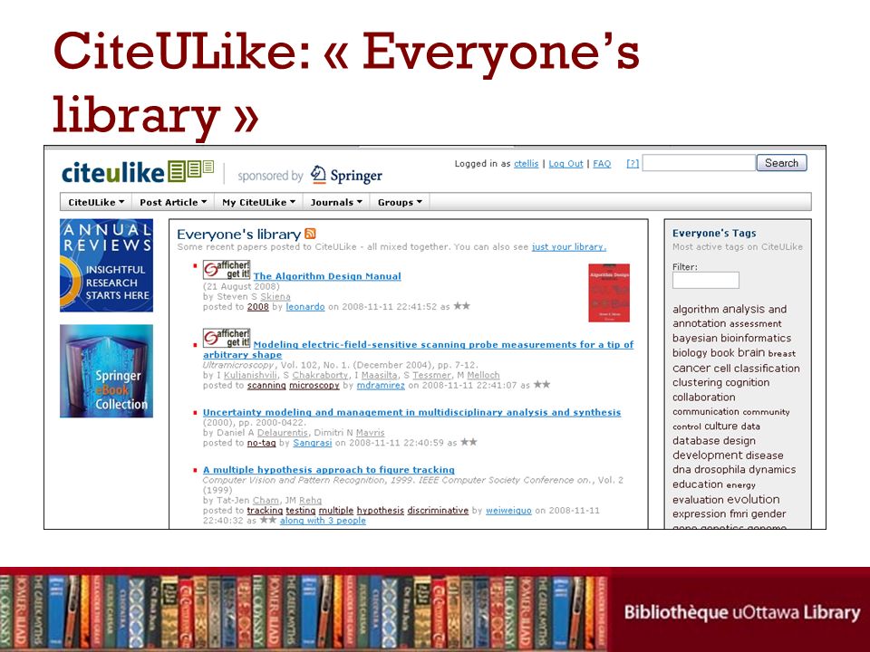 CiteULike: « Everyones library »