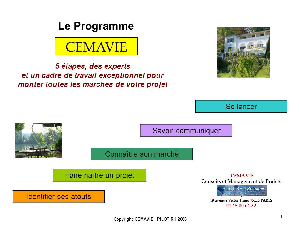 Copyright CEMAVIE - PILOT RH CEMAVIE.