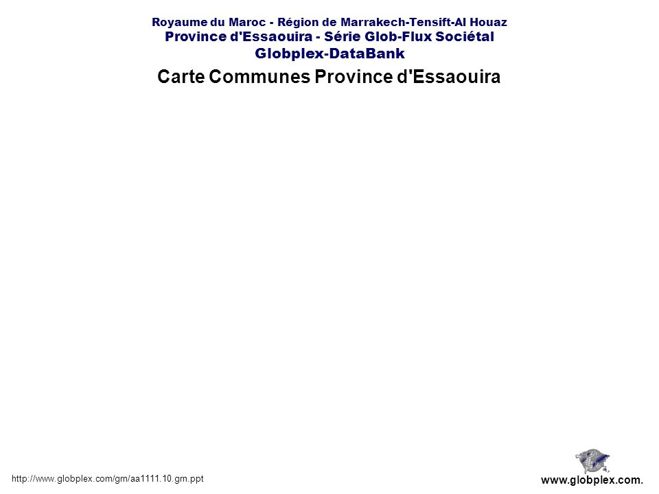 Carte Communes Province d Essaouira
