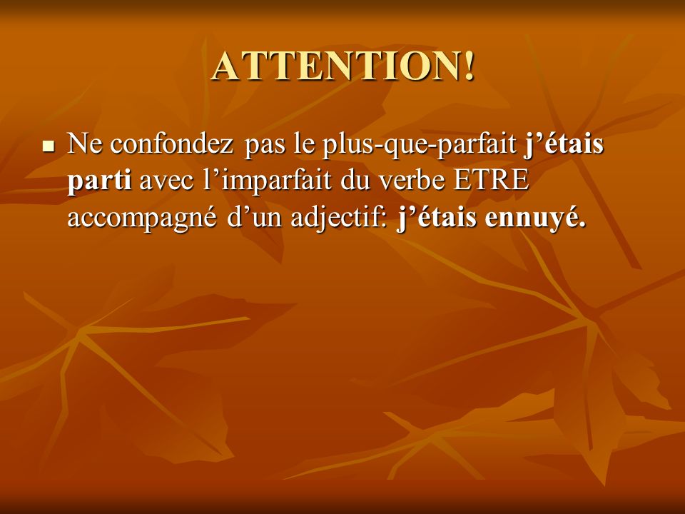 ATTENTION.
