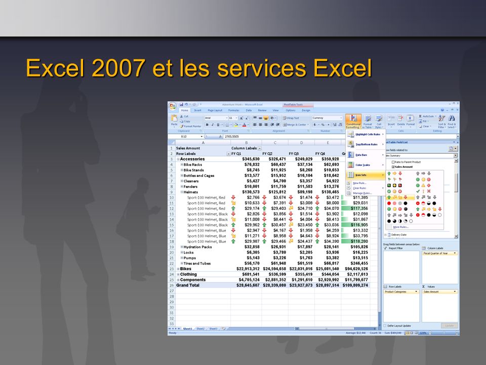 Excel 2007 et les services Excel
