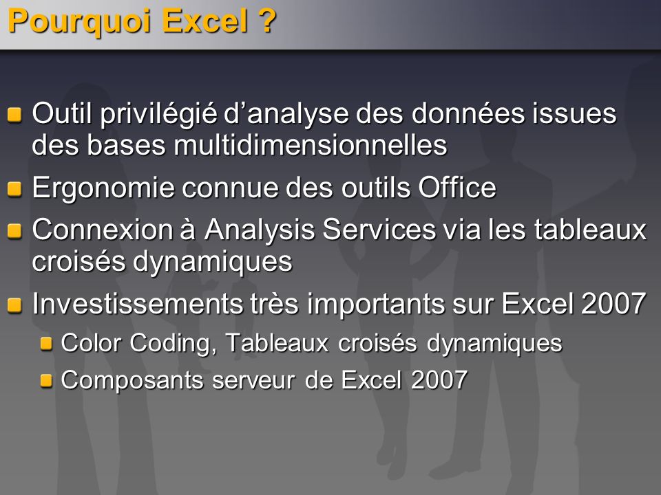 Pourquoi Excel .