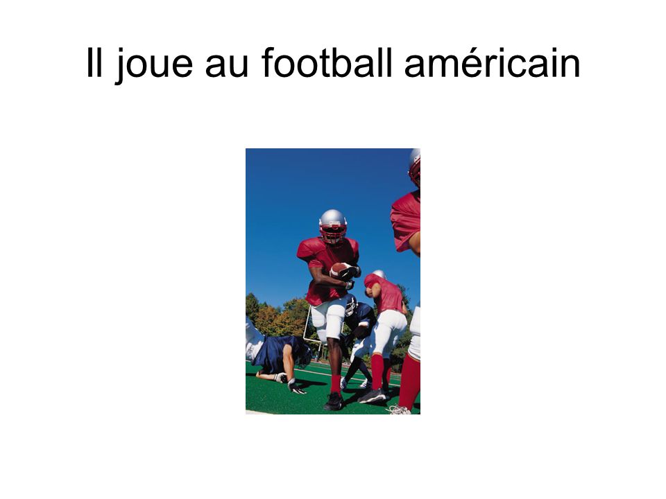 Il joue au football américain
