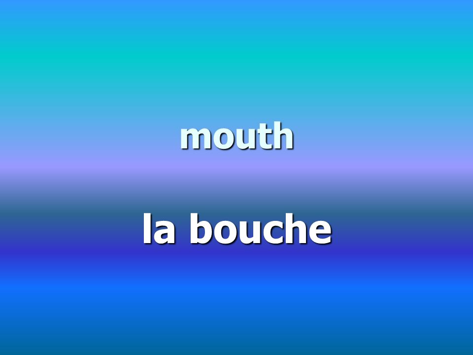 mouth la bouche