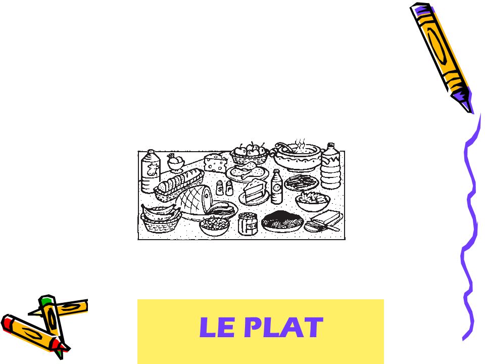 the dish (food) LE PLAT