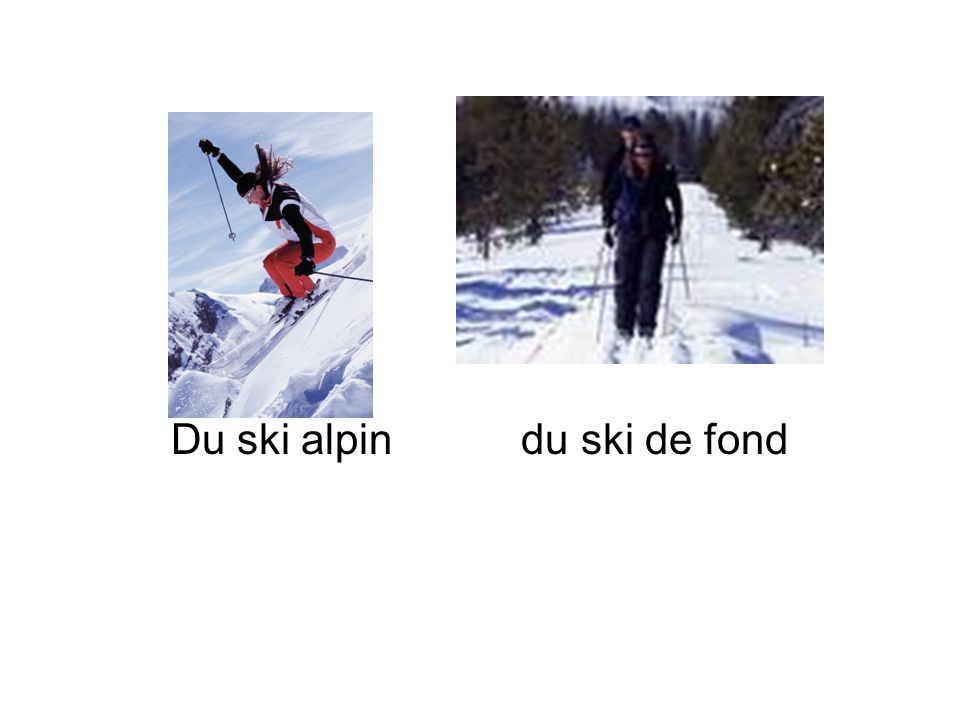Du ski alpin du ski de fond