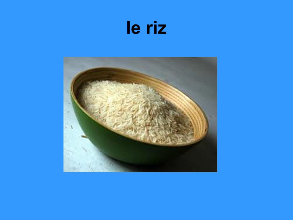 le riz