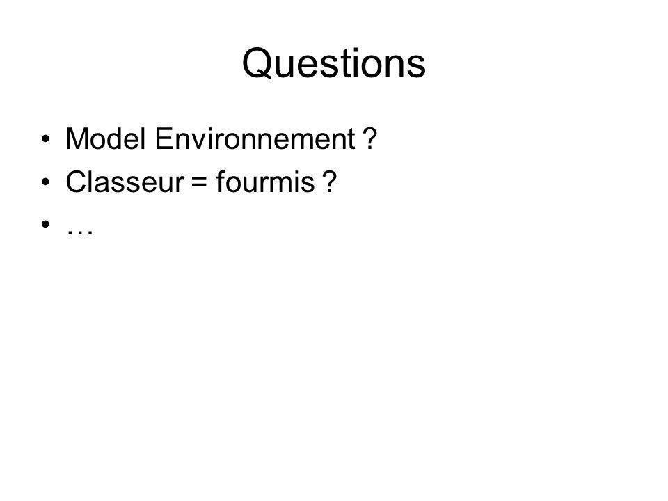 Model Environnement Classeur = fourmis …