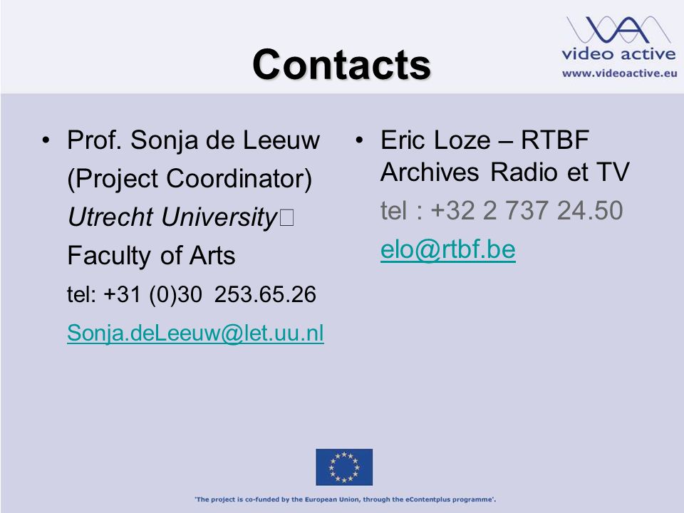 Contacts Prof.