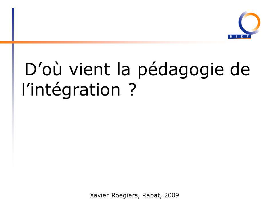 La P é Dagogie De L ’ Int é Gration Pourquoi, Comment Et Sur Quelles ...