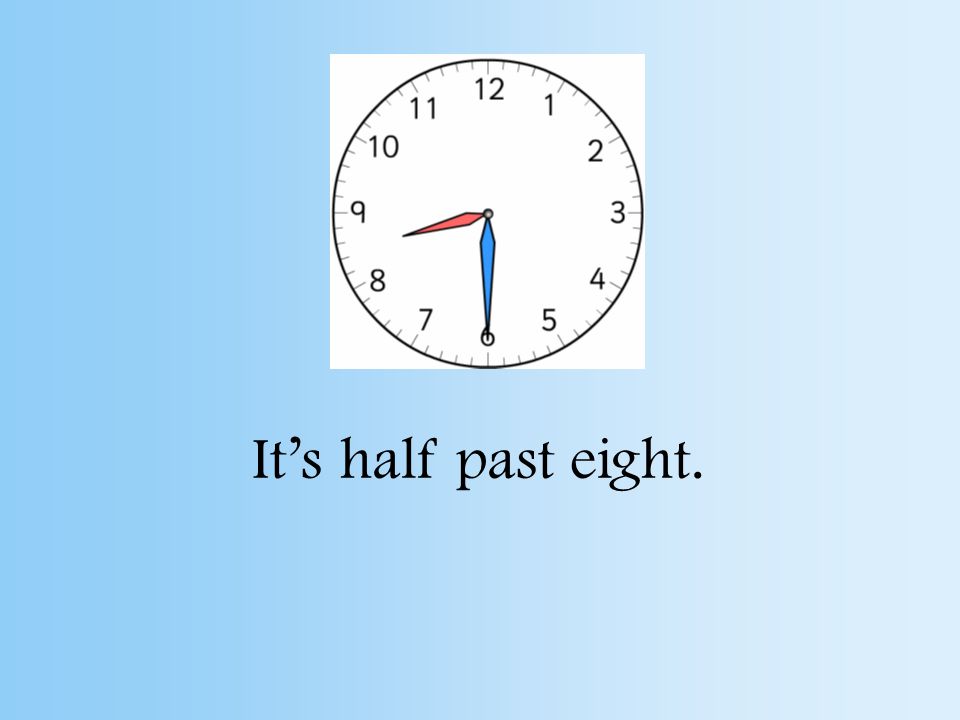 It’s half past twelve.