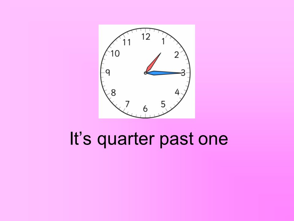 What time is it It’s (a) quarter past two