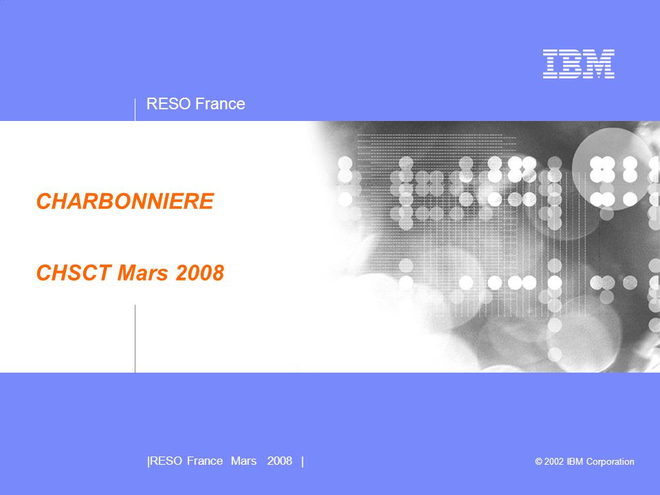 RESO France |RESO France Mars 2008 | Presentation subtitle: 20pt Arial Regular, teal R045 | G182 | B179 Recommended maximum length: 2 lines Confidentiality/date line: 13pt Arial Regular, white Maximum length: 1 line Information separated by vertical strokes, with two spaces on either side Disclaimer information may also be appear in this area.