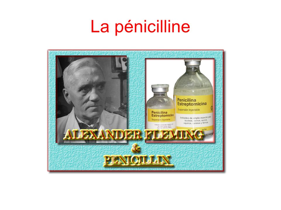 La pénicilline