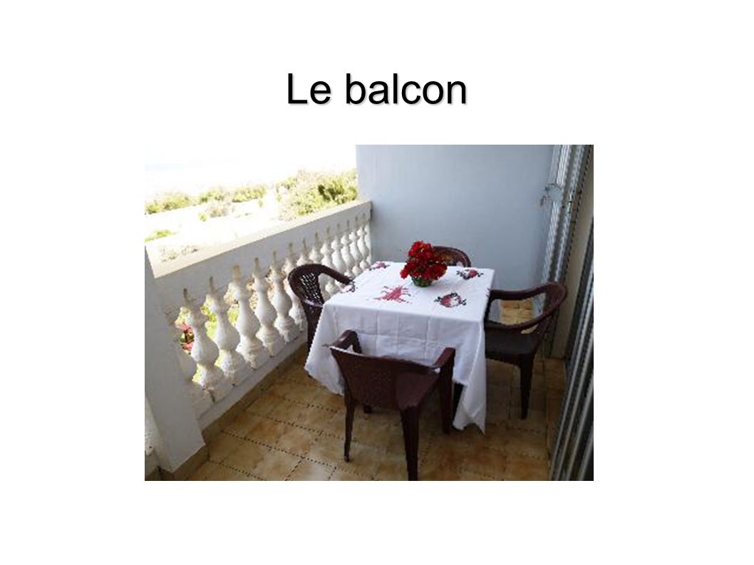Le balcon