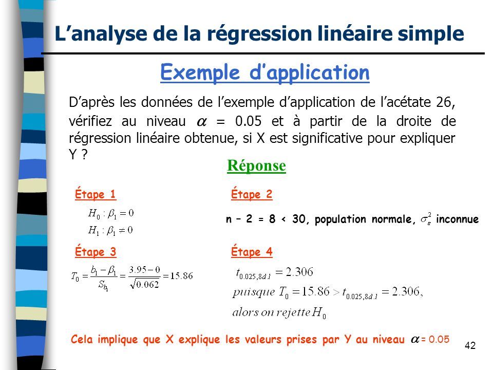 1 Chapitre 1 Régression Linéaire Simple Et Corrélation Linéaire Mise En Contexte Régression 8723