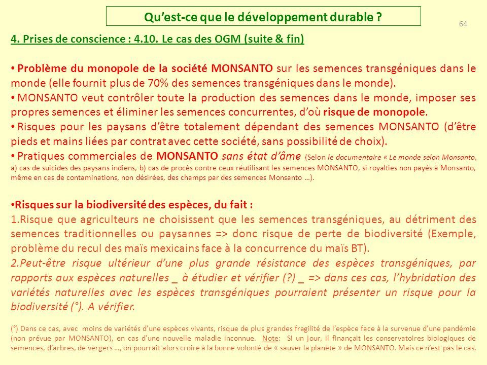 Qu’est-ce que le Développement durable ? Benjamin LISAN Date création ...