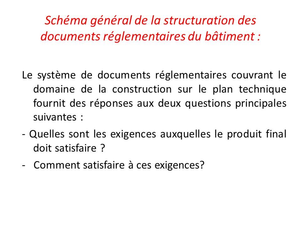 REFERENTIEL ET AUDIT ENERGETIQUE Séminaire. REFERENTIEL Ensemble Des ...