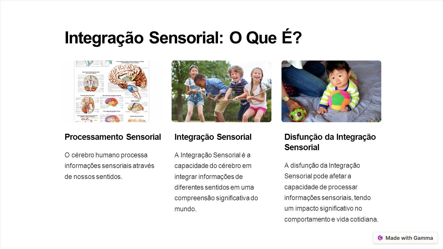 A Importância Da Integração Sensorial E Estimulação Multissensorial A Integração Sensorial é 5744