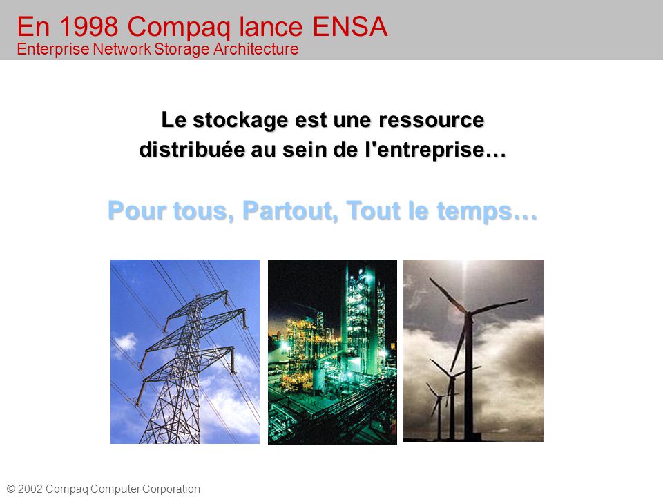 Vendre l 'offre StorageWorks GV13 05-ENSA. © 2002 Compaq Computer