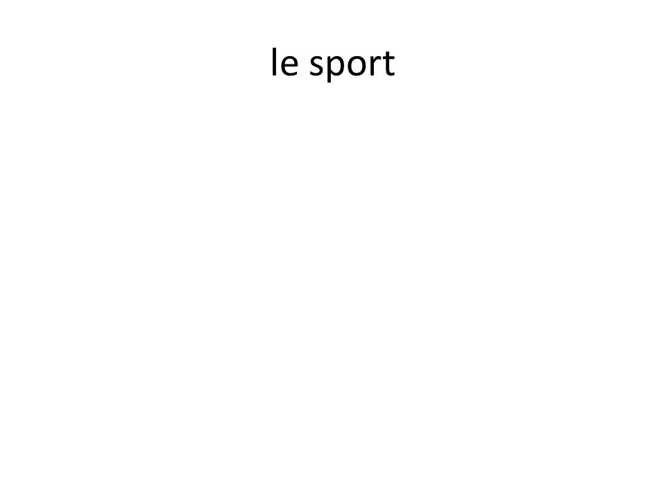 le sport