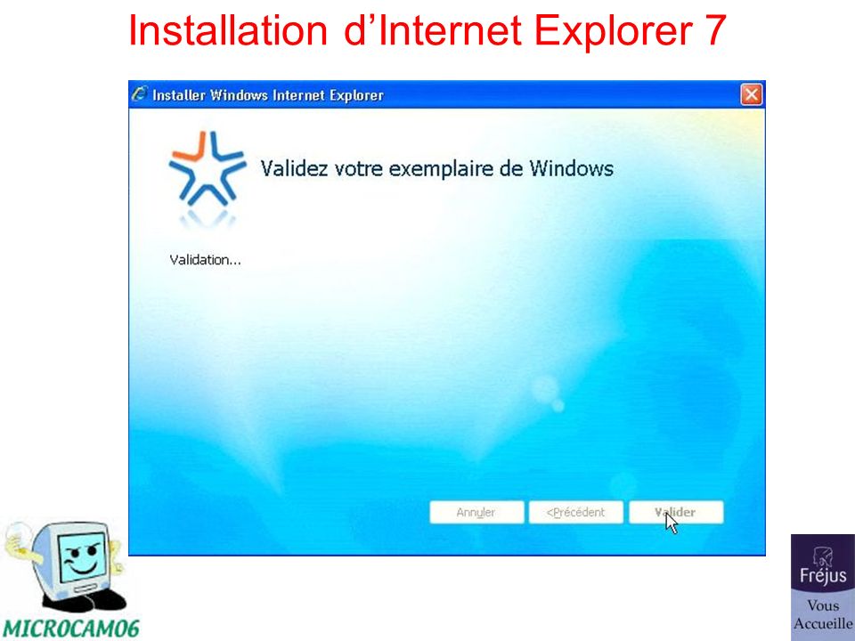 Installation dInternet Explorer 7