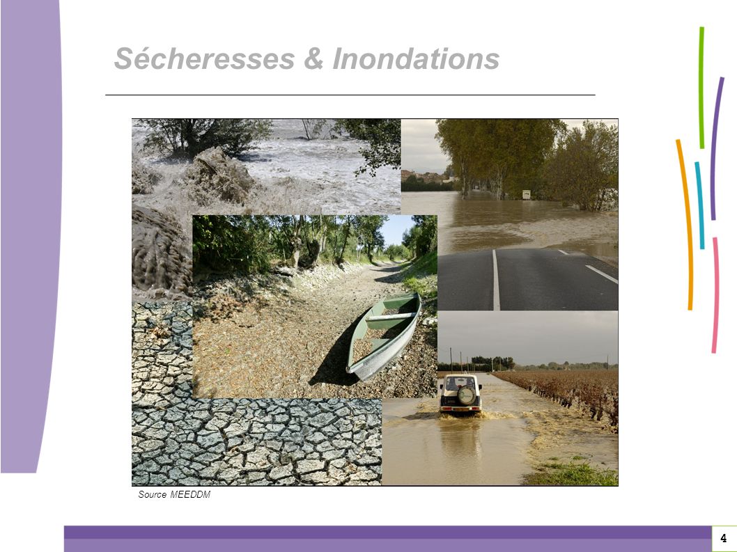 4 Sécheresses & Inondations Source MEEDDM