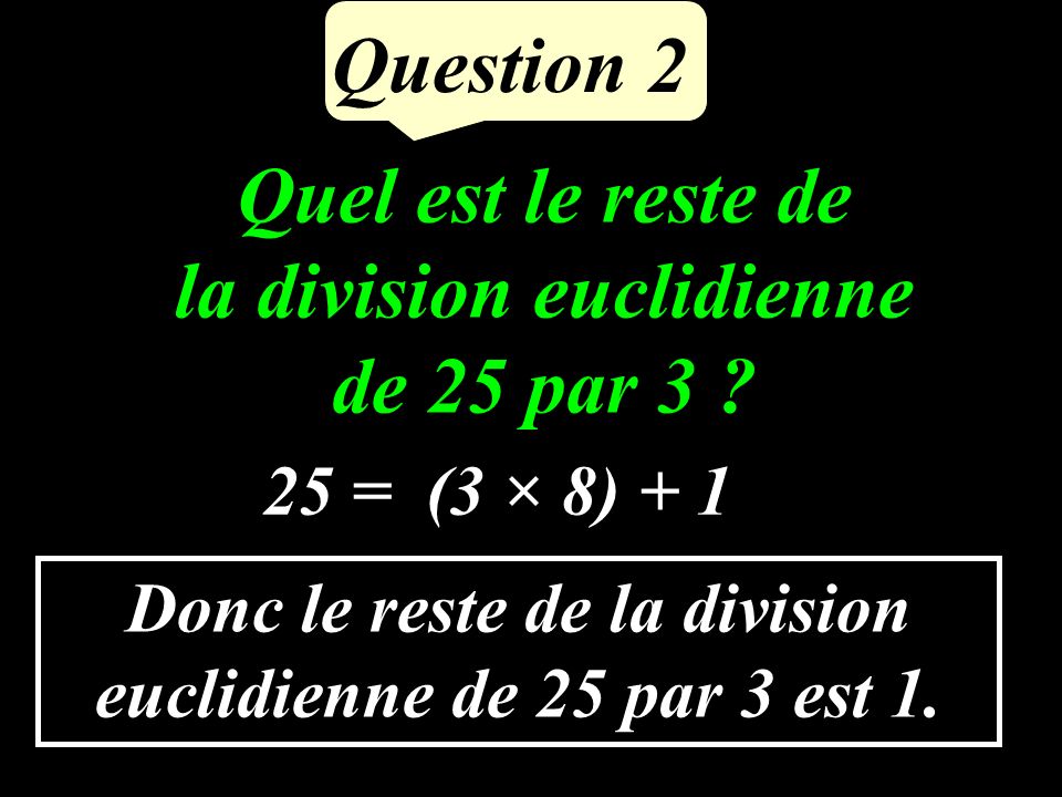 Calculer : Question 1 -4
