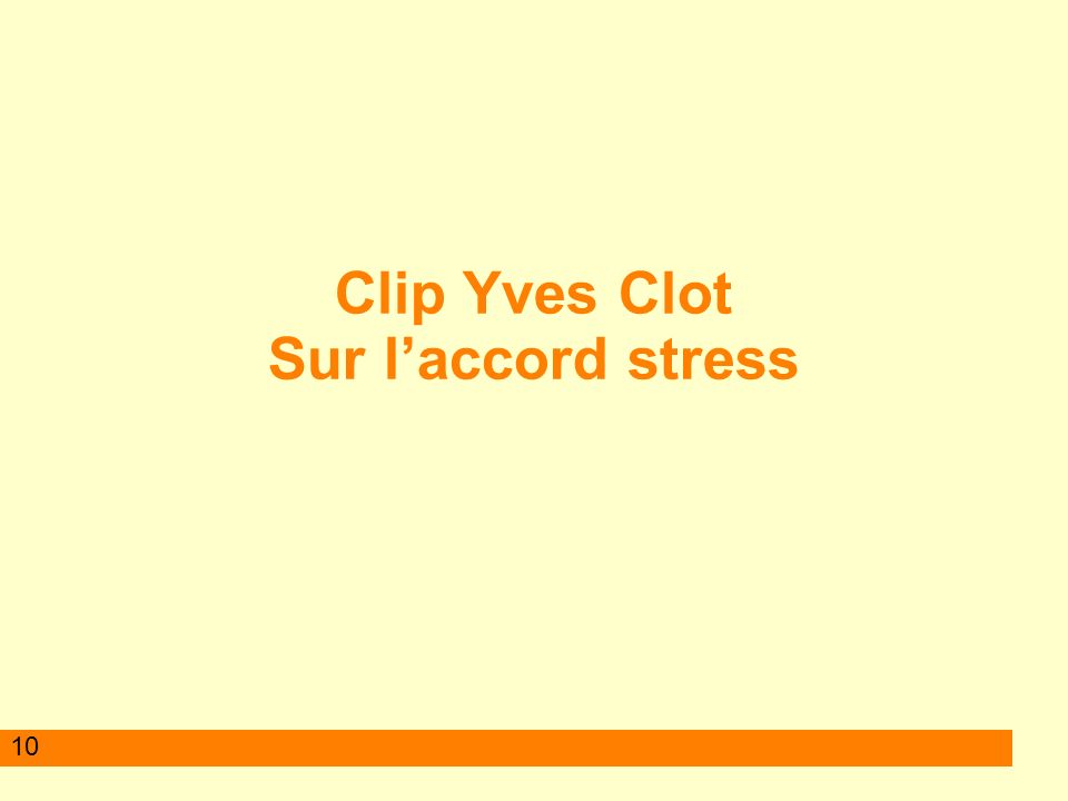 10 Clip Yves Clot Sur laccord stress