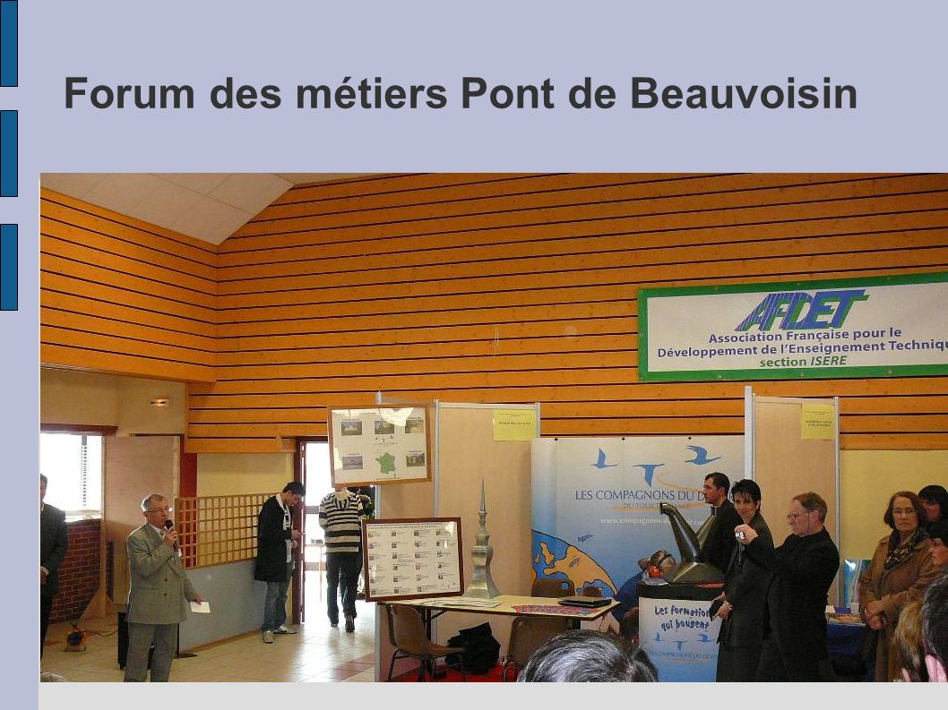 Forum des métiers Pont de Beauvoisin
