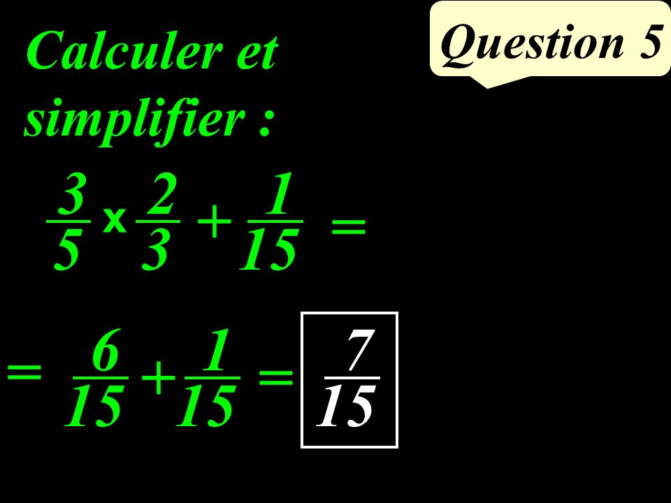 Question Calculer : - 50 = = 50