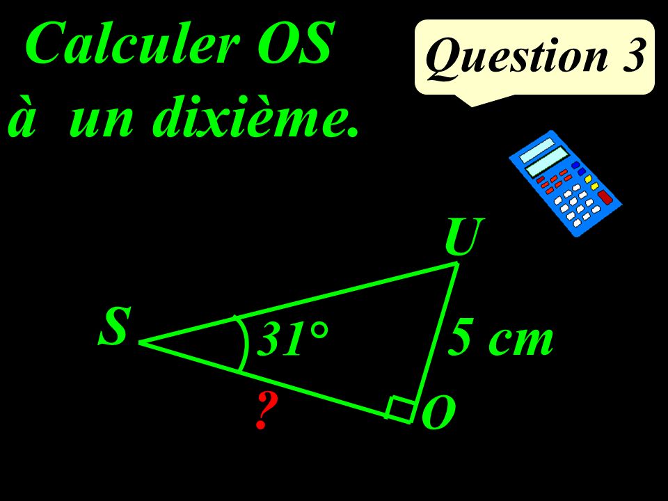 Question 2 Calculer laire du triangle IJK. IJ = 3 cm JK = 4 cm IK = 8 cm JC = 2 cm C K I J