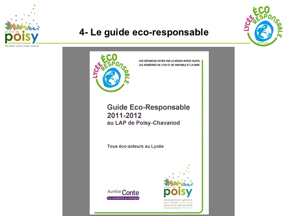 4- Le guide eco-responsable
