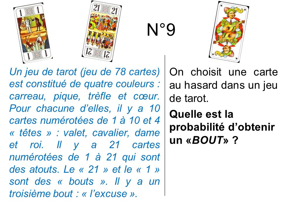 Probabilités au jeu de dés et relations avec le Tarot et la Fleur de Vie.