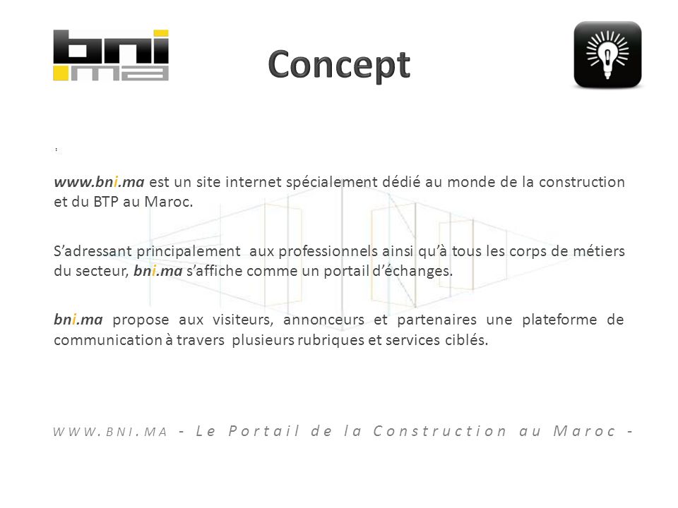 est un site internet spécialement dédié au monde de la construction et du BTP au Maroc.