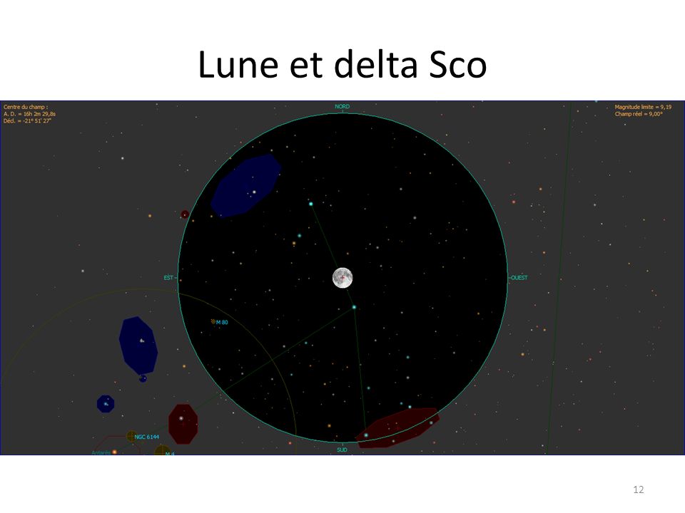 Lune et delta Sco 12