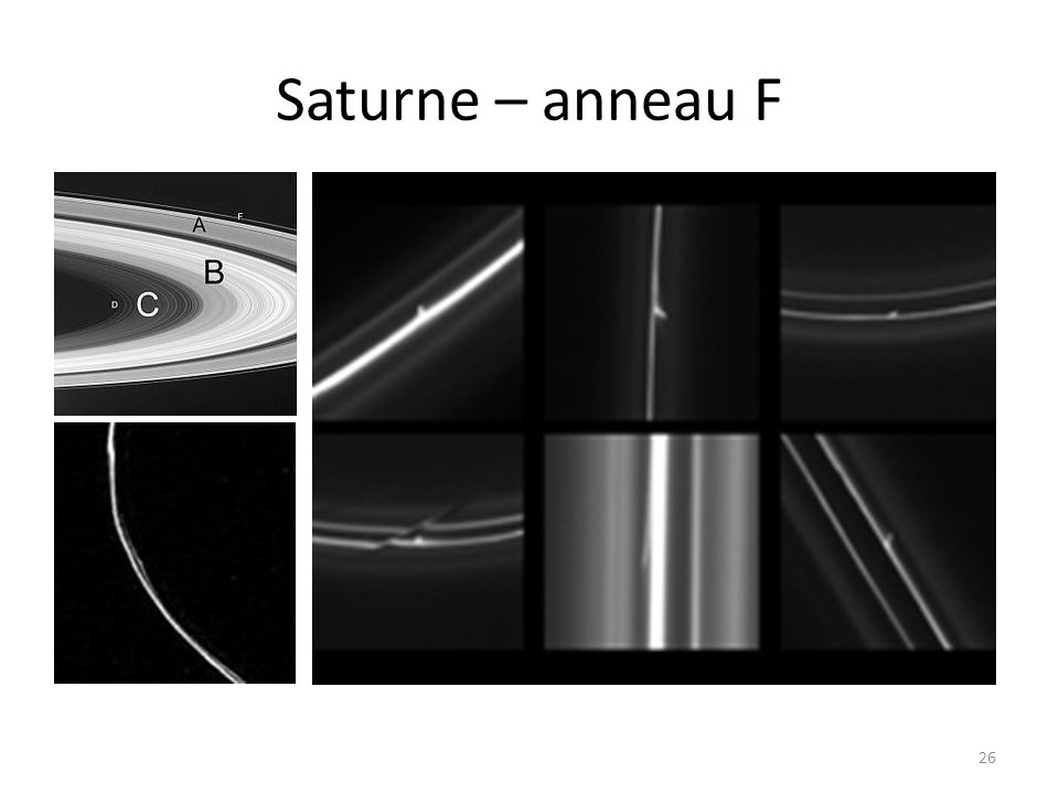 Saturne – anneau F 26